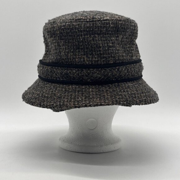 Tilley Winter Hat Tilley Endurables Wool Size 7 1/2 Tweed Brown Ear Flaps - Picture 6 of 8